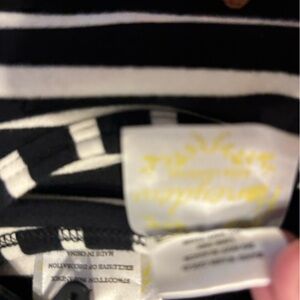 Black and White Striped Top